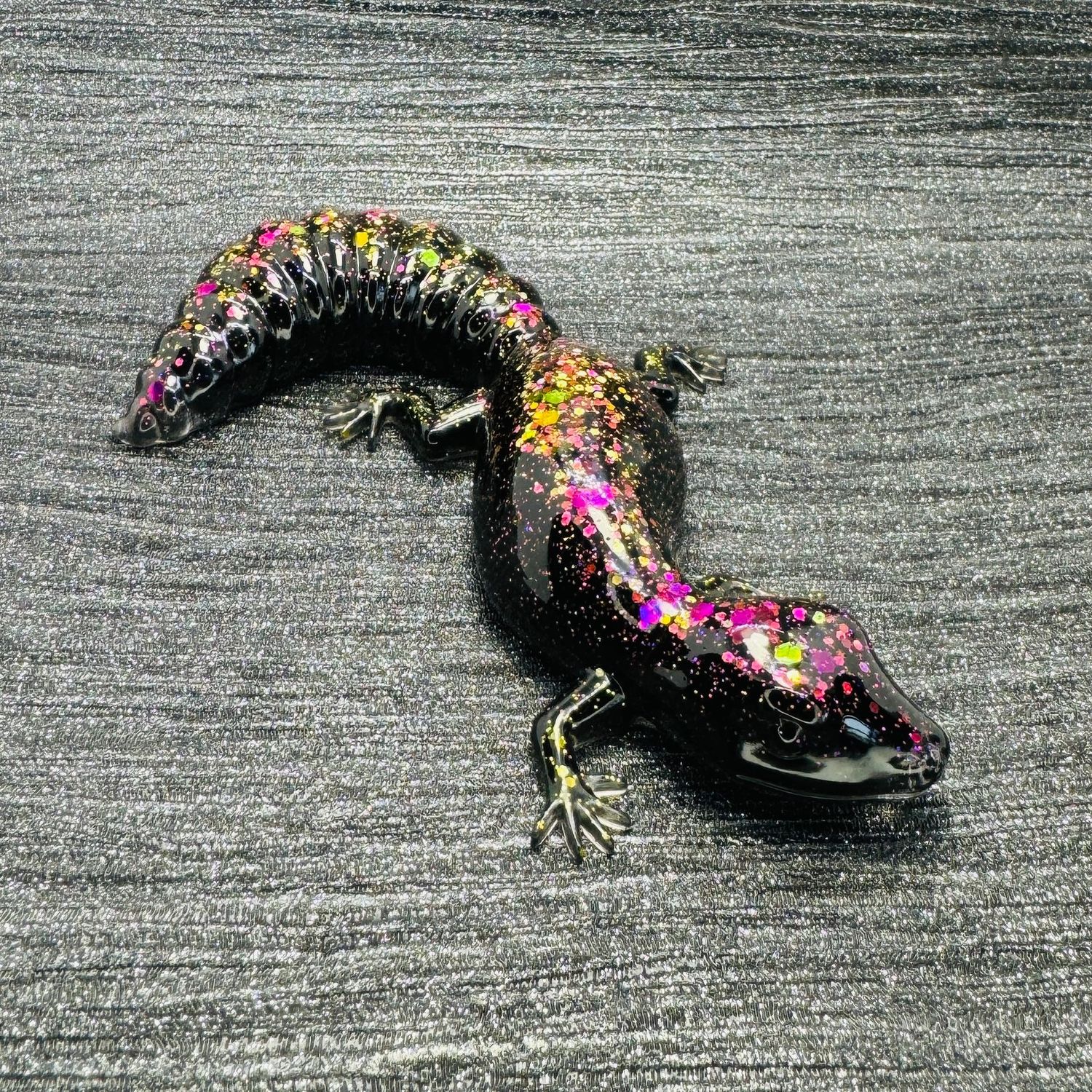 Gecko Lizard Reptile Black/Purple