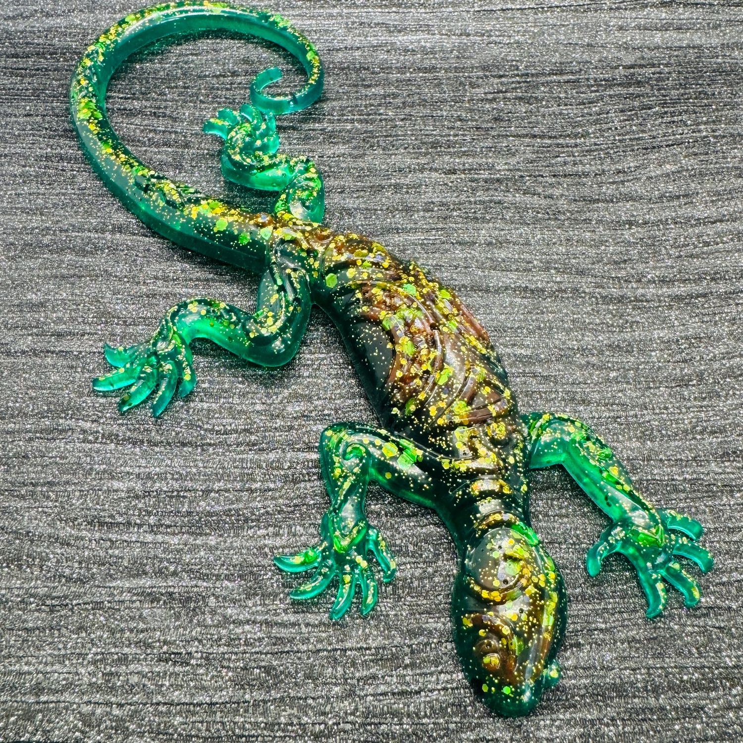 Gecko Lizard Reptile Green & Gold