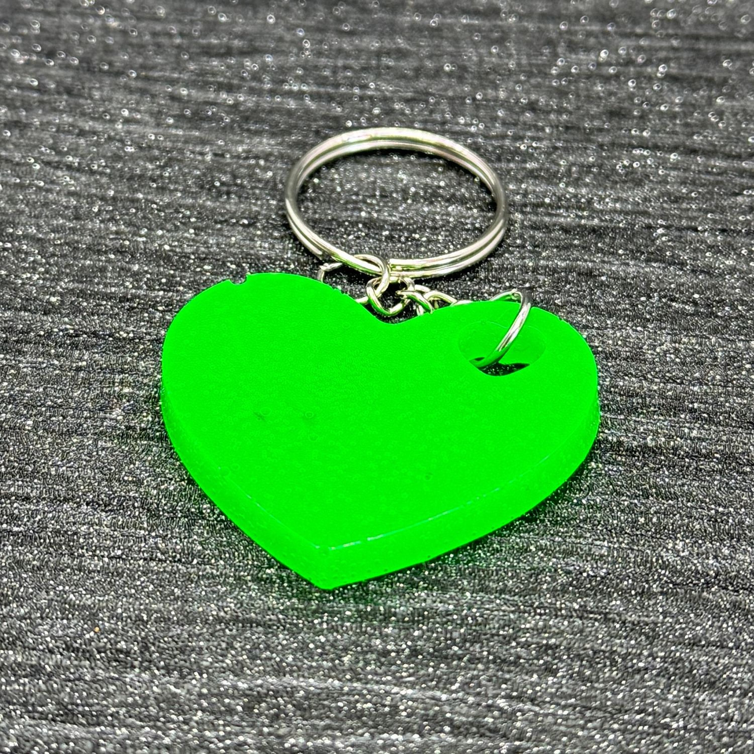 Love Heart Deep Purple Keyring Gift