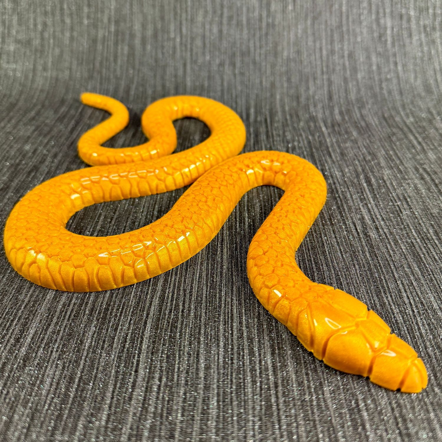 Golden Snake Expoxy Resin Reptile Model