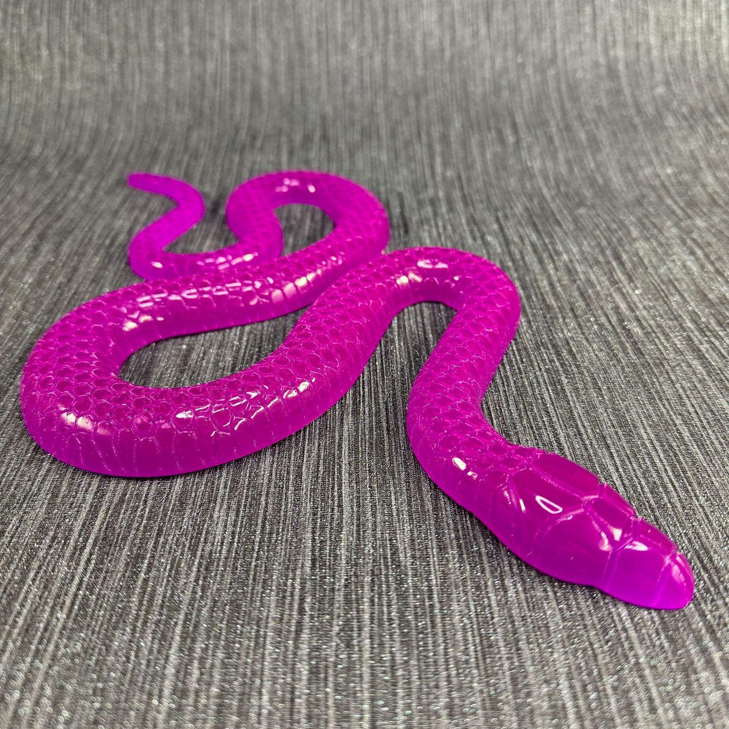 Purple Snake Epoxy Resin Reptile Model