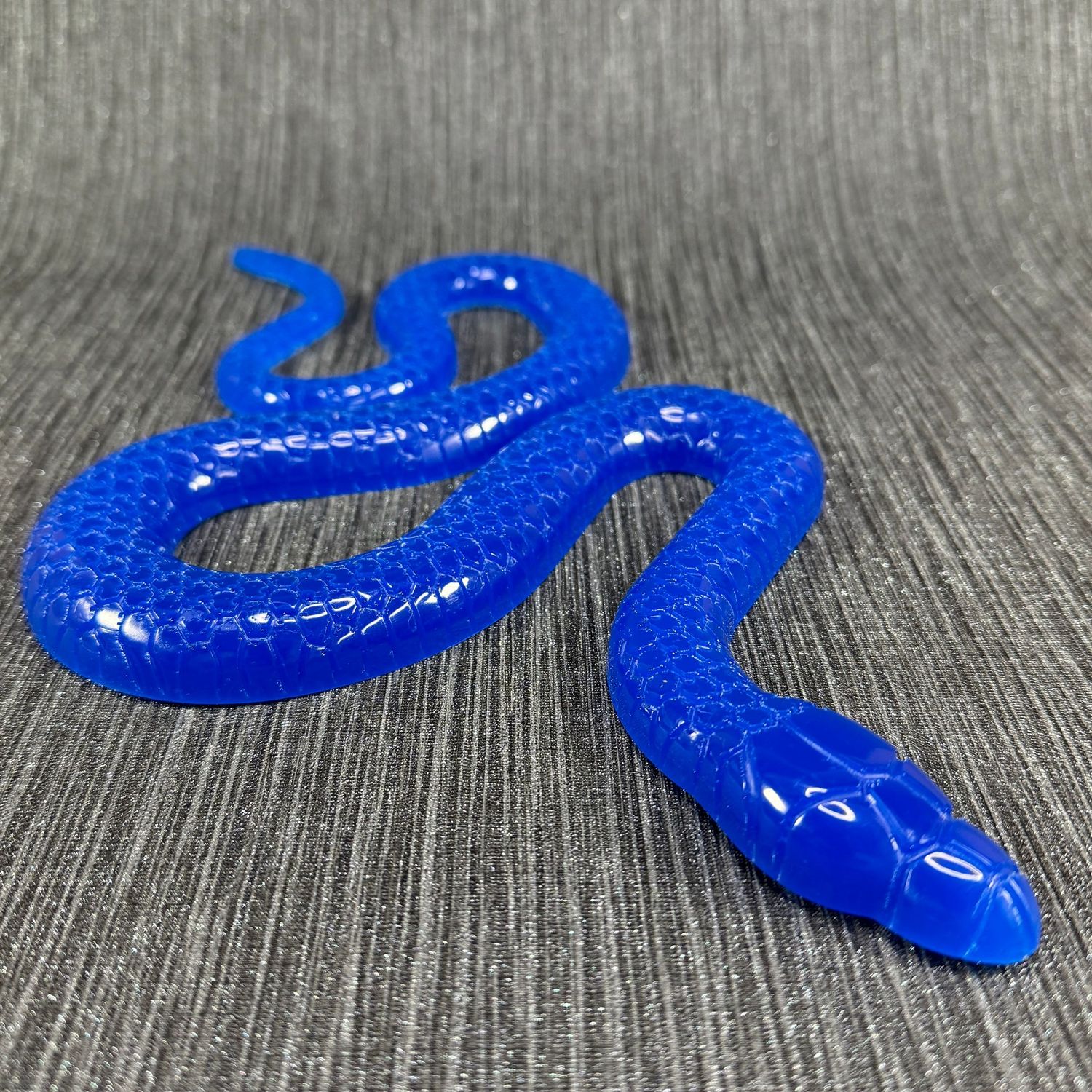 Blue Snake Epoxy Resin Reptile Model