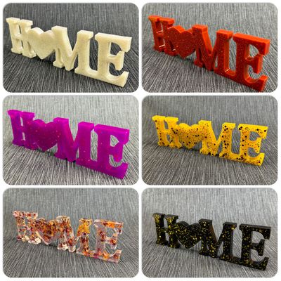 HOME Beautiful Handmade Resin Home Word.