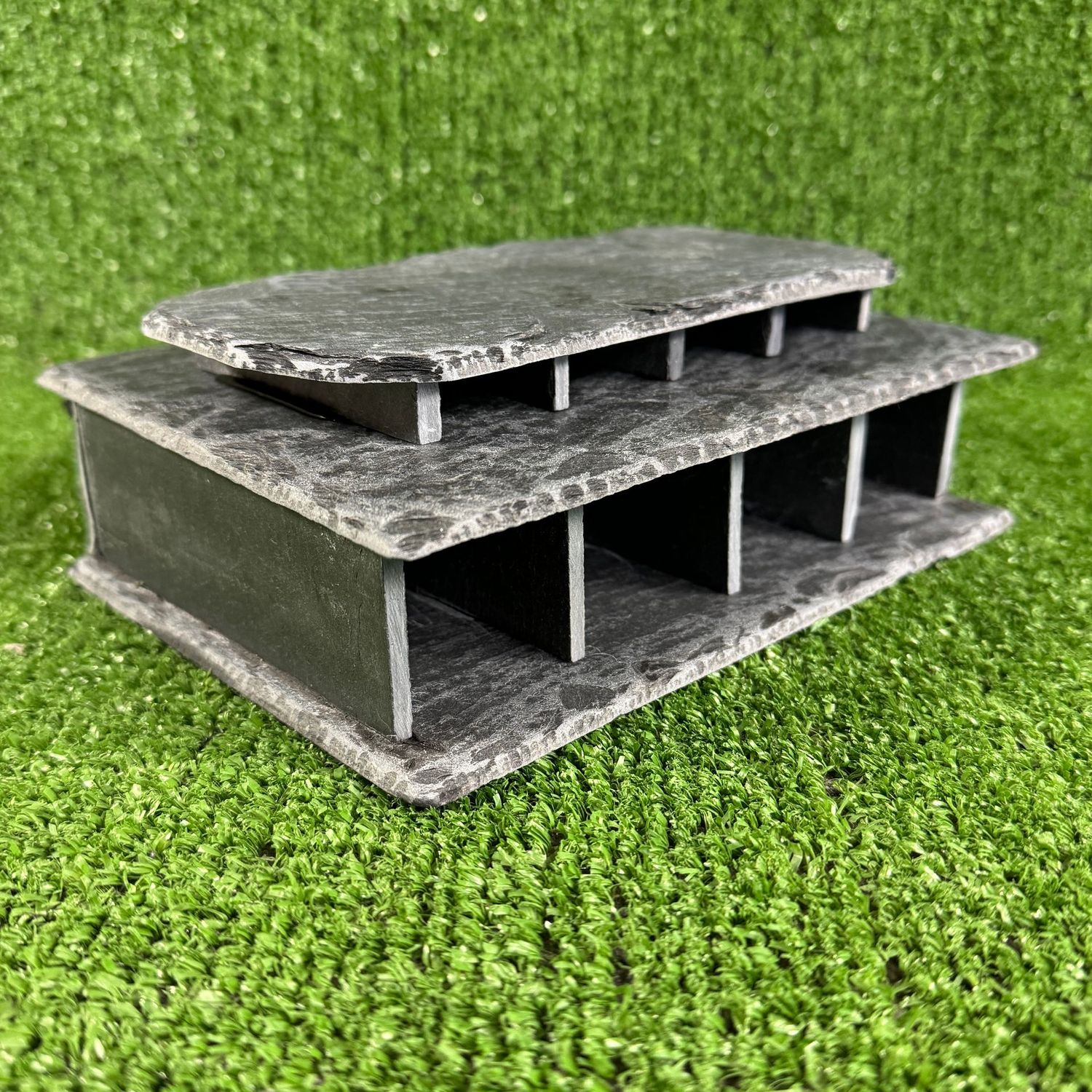 Aquarium Slate 4 caves with fry Protector