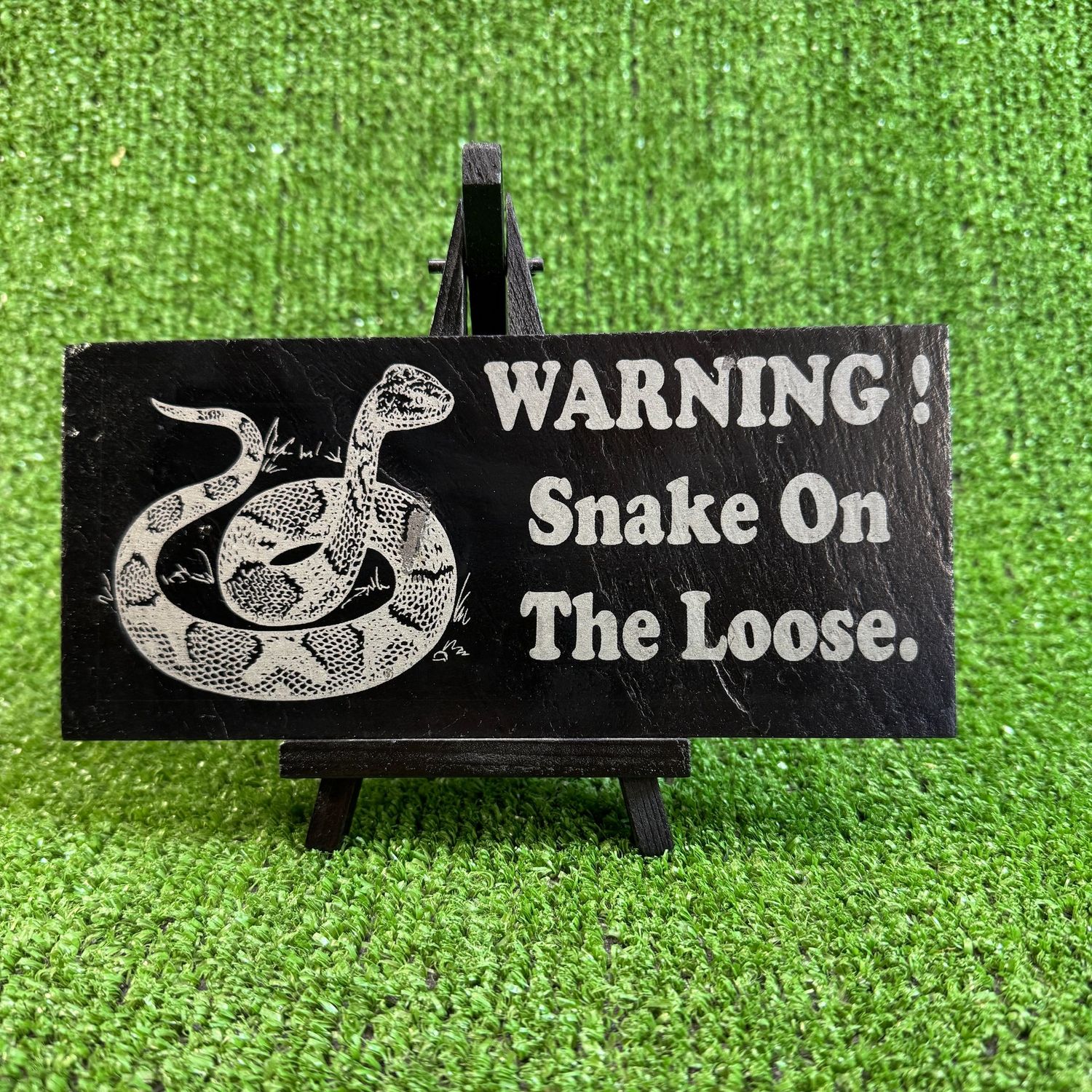 SNAKE Slate Warning Sign 20x9cm