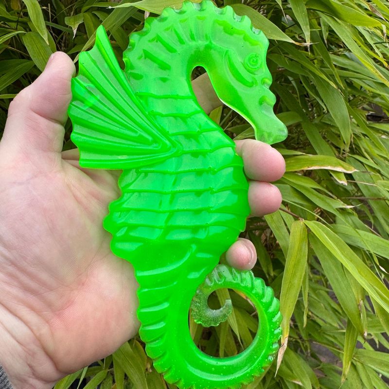 Seahorse Bright Green Wall art Decoration Model