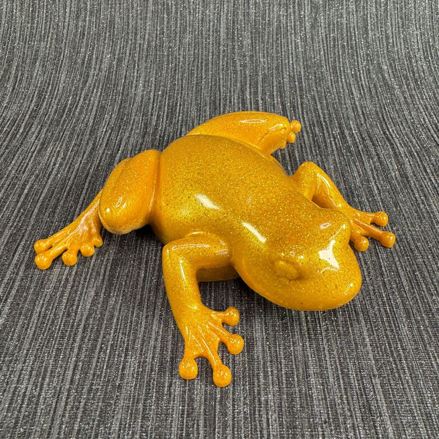 Golden Model Frog Ornament