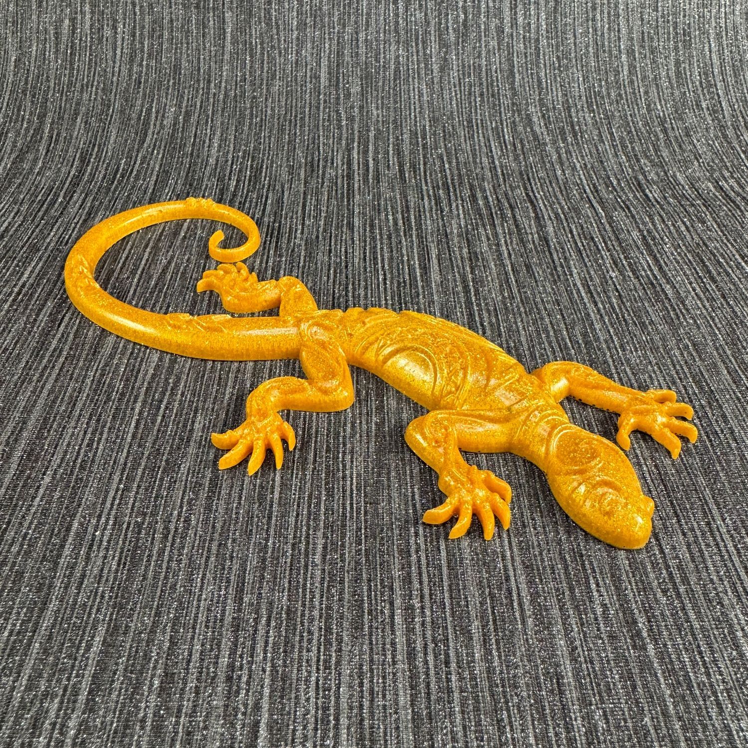 Gecko Lizard Reptile Sparkling Gold