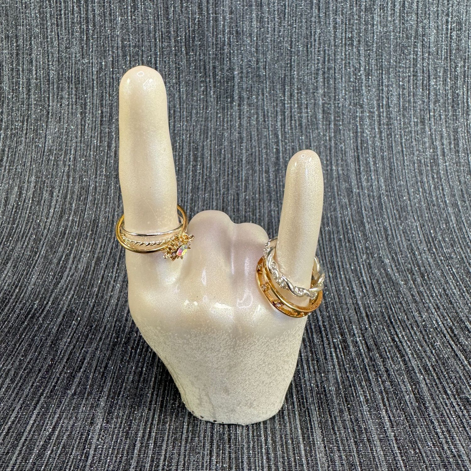 Ivory Jewelry Ring Hand Model