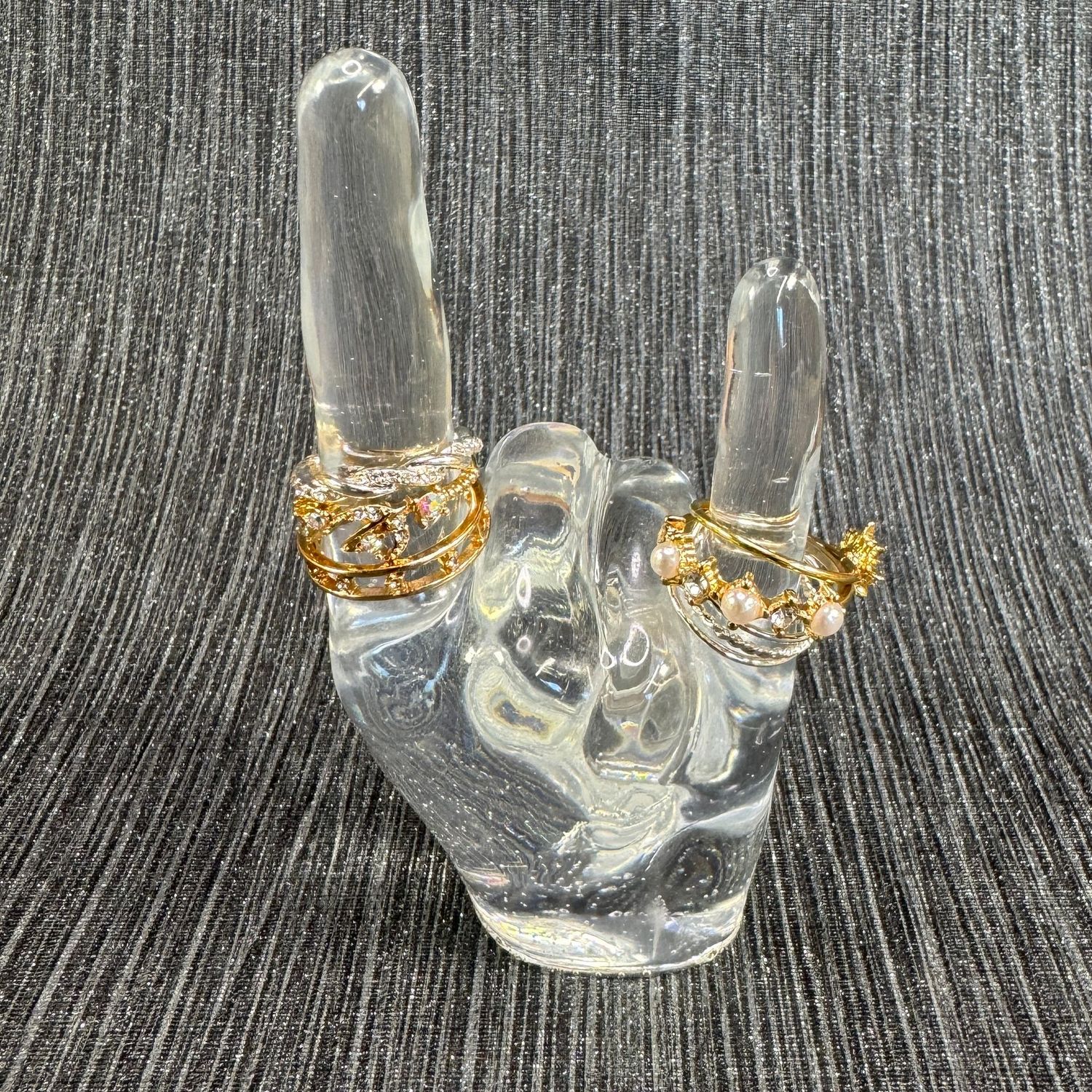 Clear Jewelry Ring Hand Model