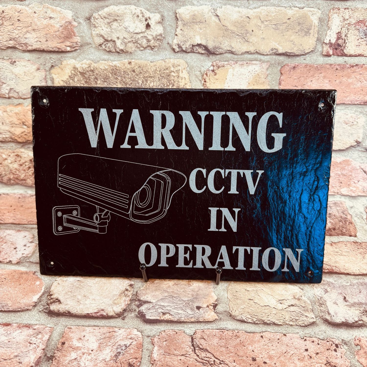 CCTV slate Warning Sign 30x20cm