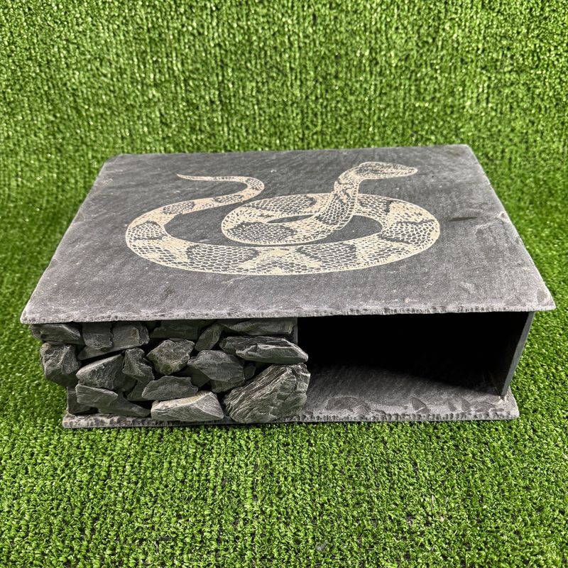 X-LARGE Snake Laser Engraved Slate Hide