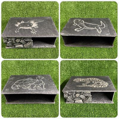 Reptile & Aquatic Slate Caves 9x30x20cm