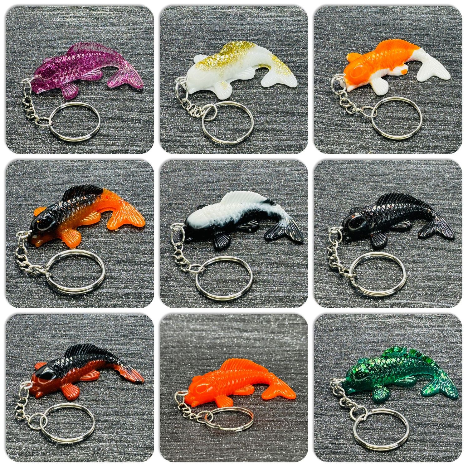 10 Koi Fish Keyring Gifts