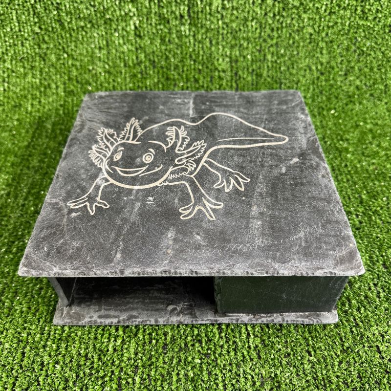 Axolotl (2) Slate Cave 7x20x20cm