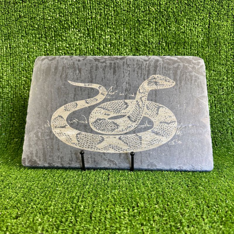 30x20cm Snake laser Engraved Sign.