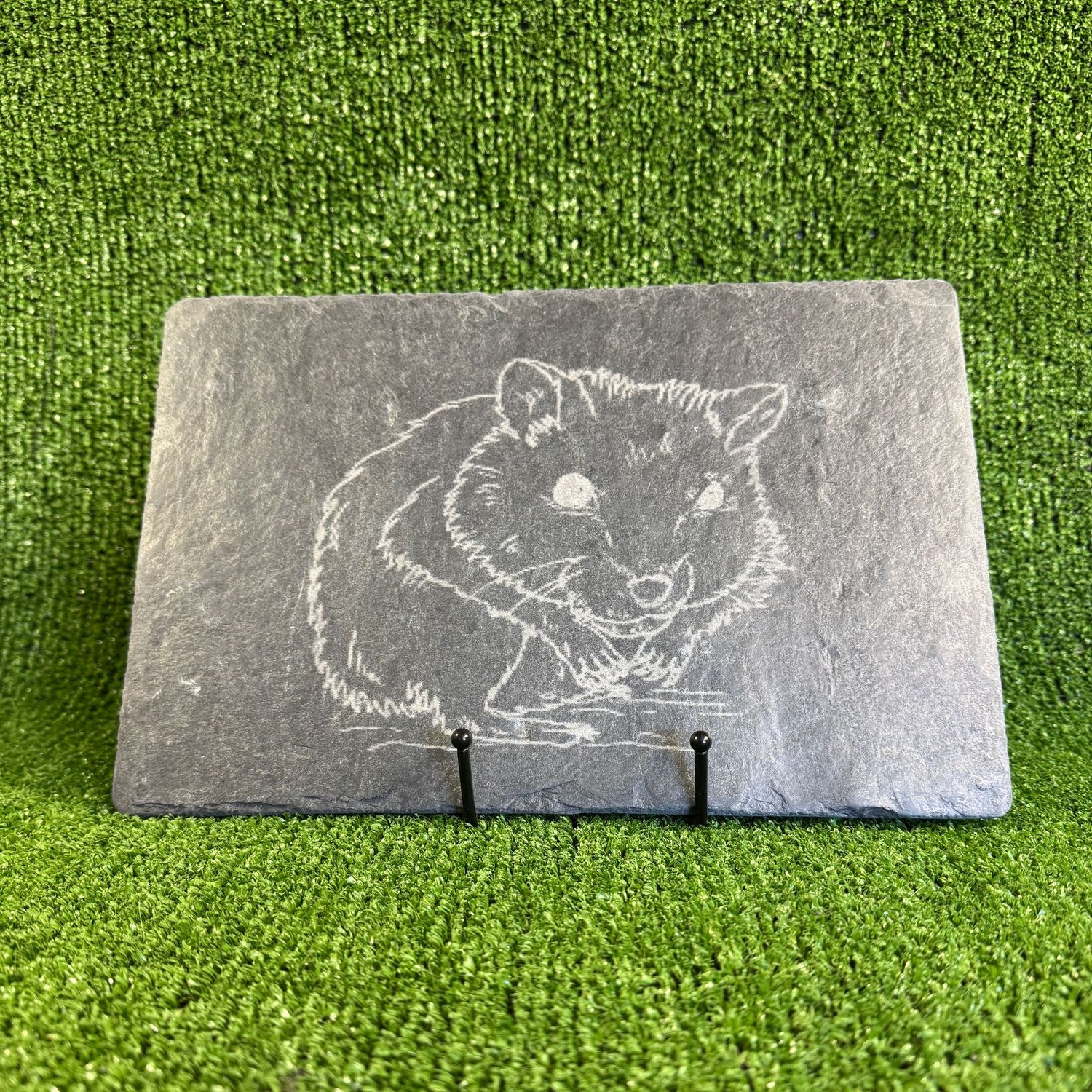 30x20cm Hamster laser Engraved Sign.