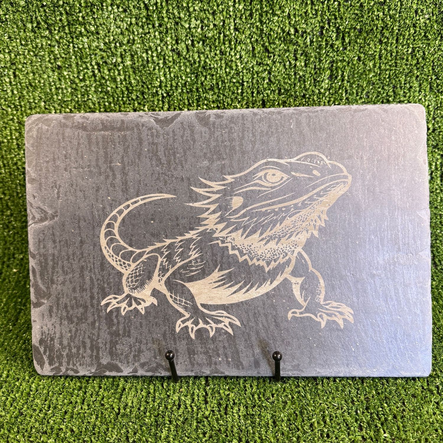 30x20cm Bearded Dragon 2 laser Engraved Sign.
