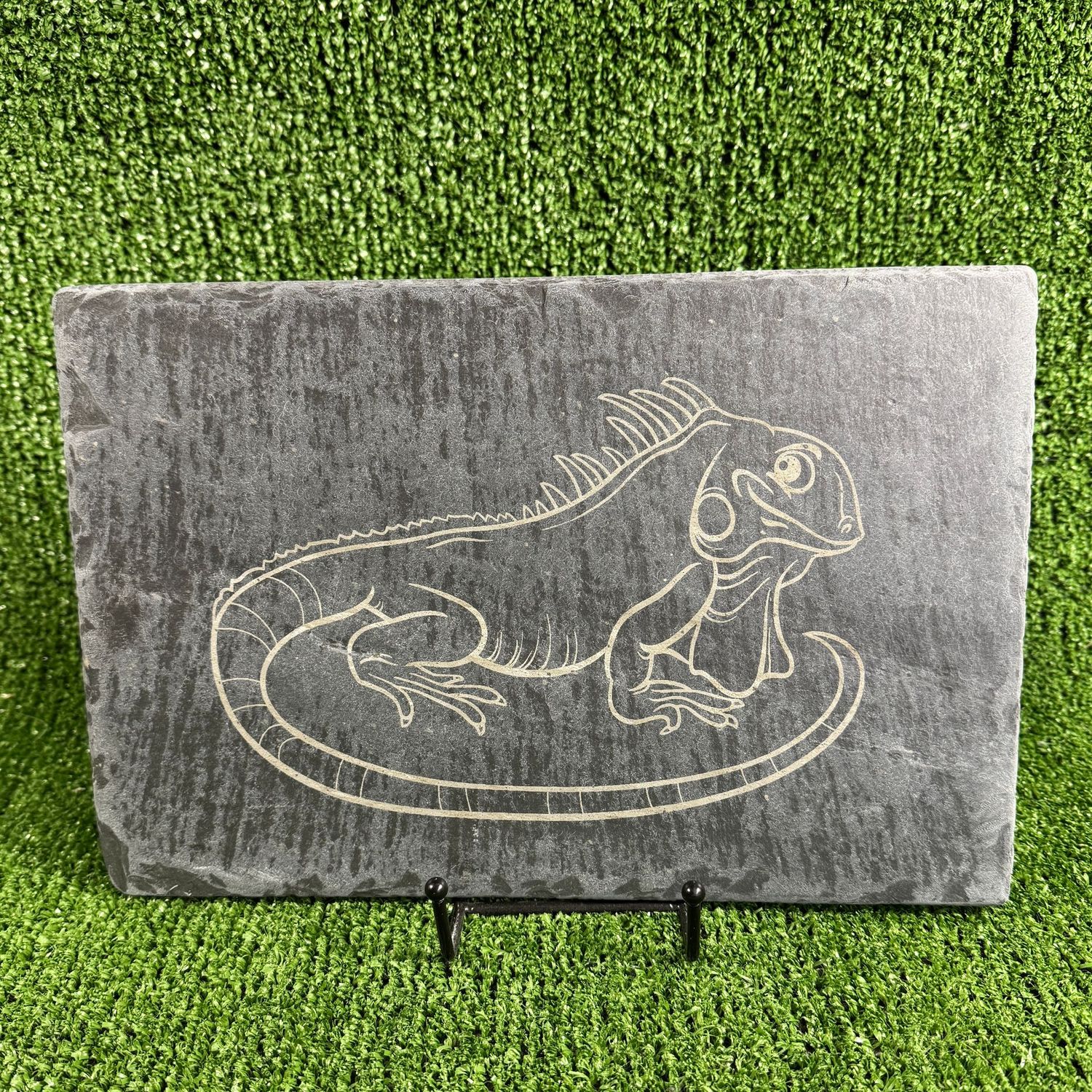 30x20cm Iguana laser Engraved Sign.