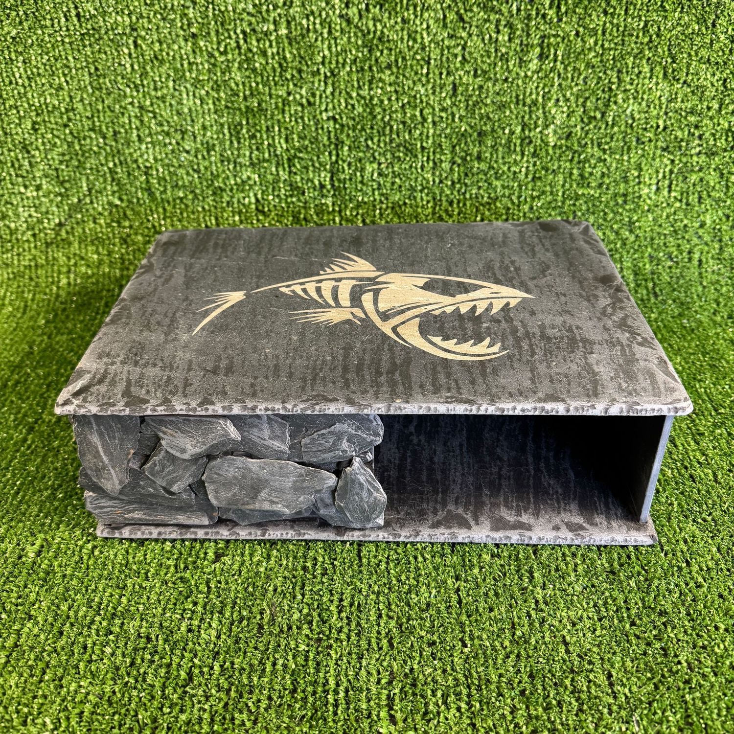 X-LARGE Piranha Laser Engraved Slate Hide