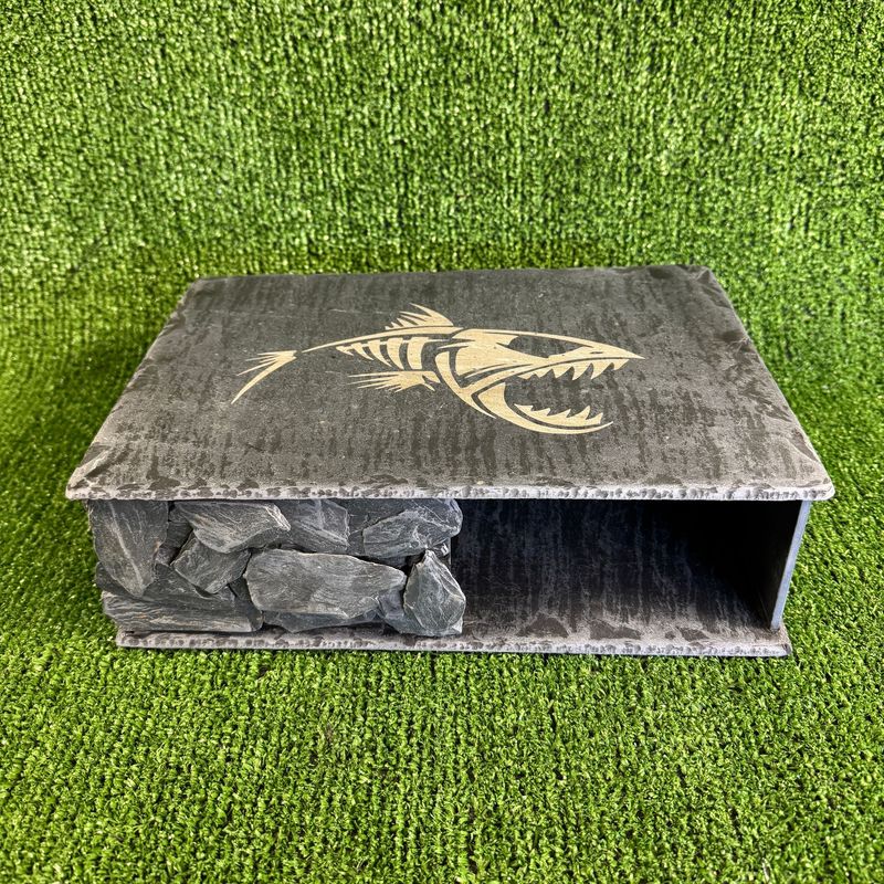 X-LARGE Piranha Laser Engraved Slate Hide