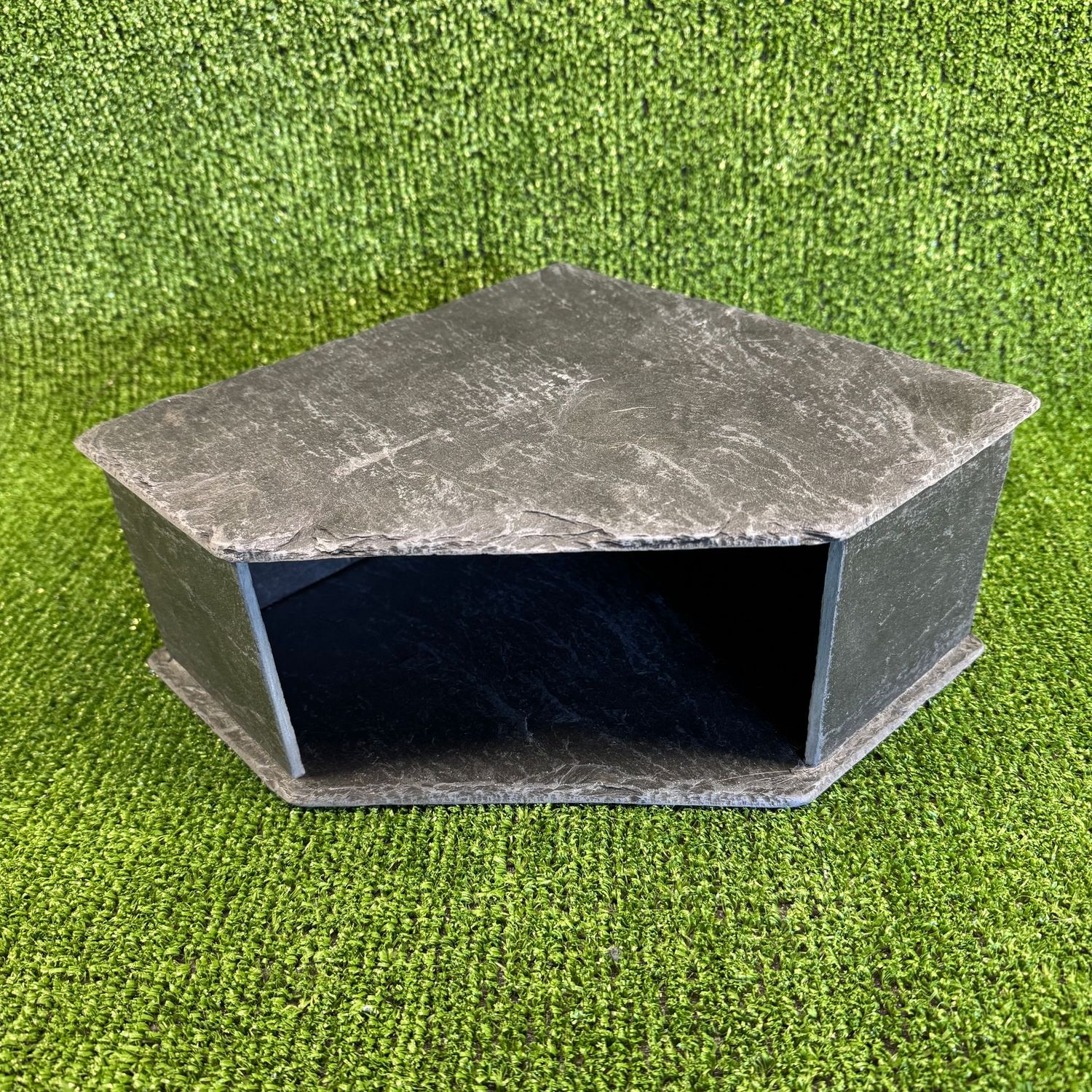 XL Reptile Aquarium slate 25x25x11cm Cave