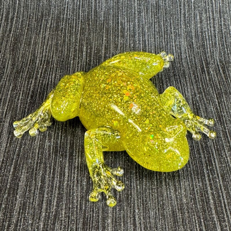 Golden sparkling Frog Ornament