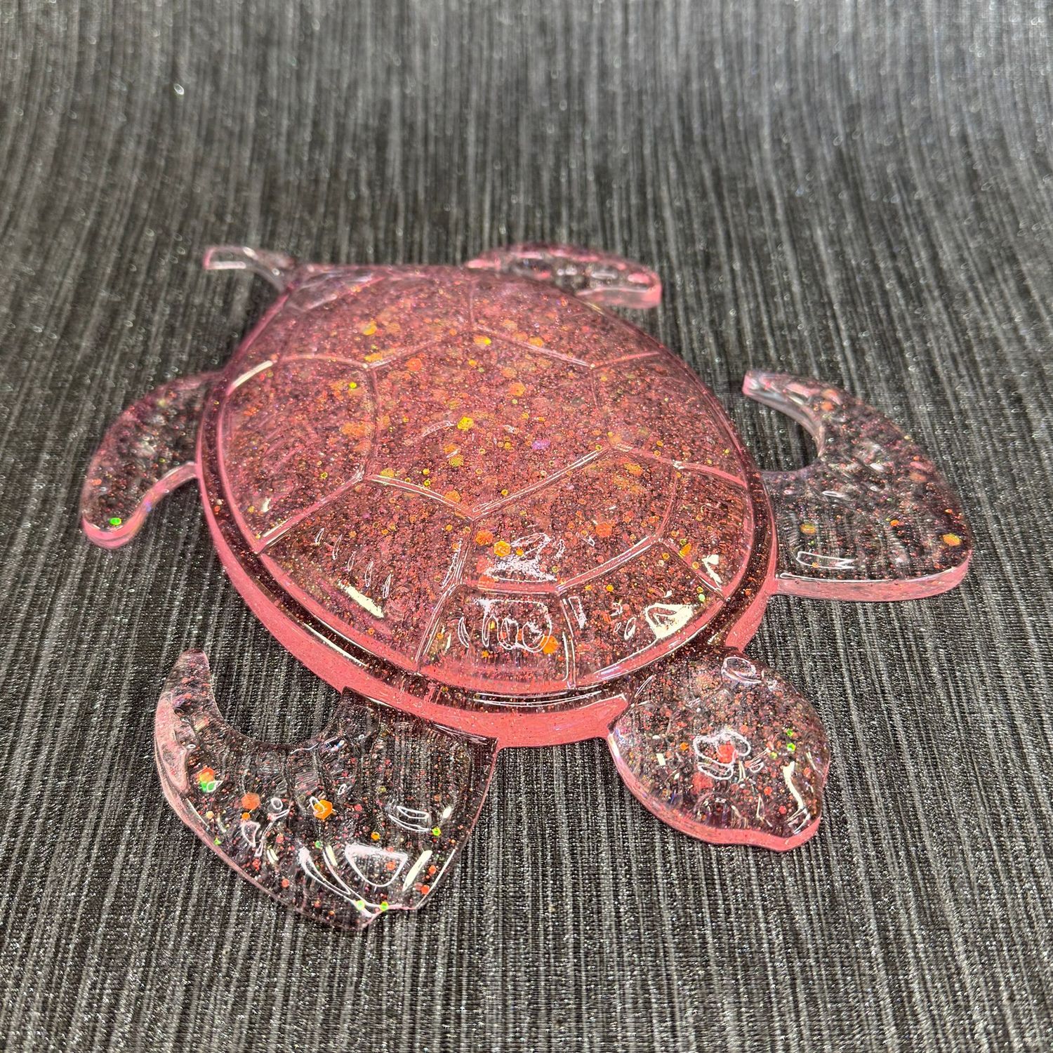 Turtle Pink Colourful Resin Model Wall Art