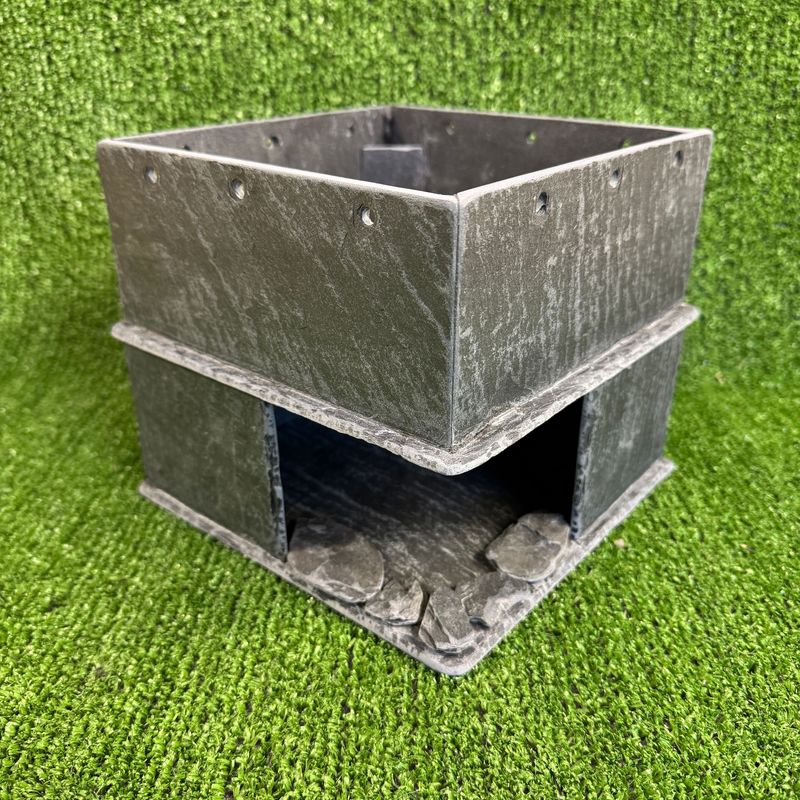 Slate Cave with large Planter.