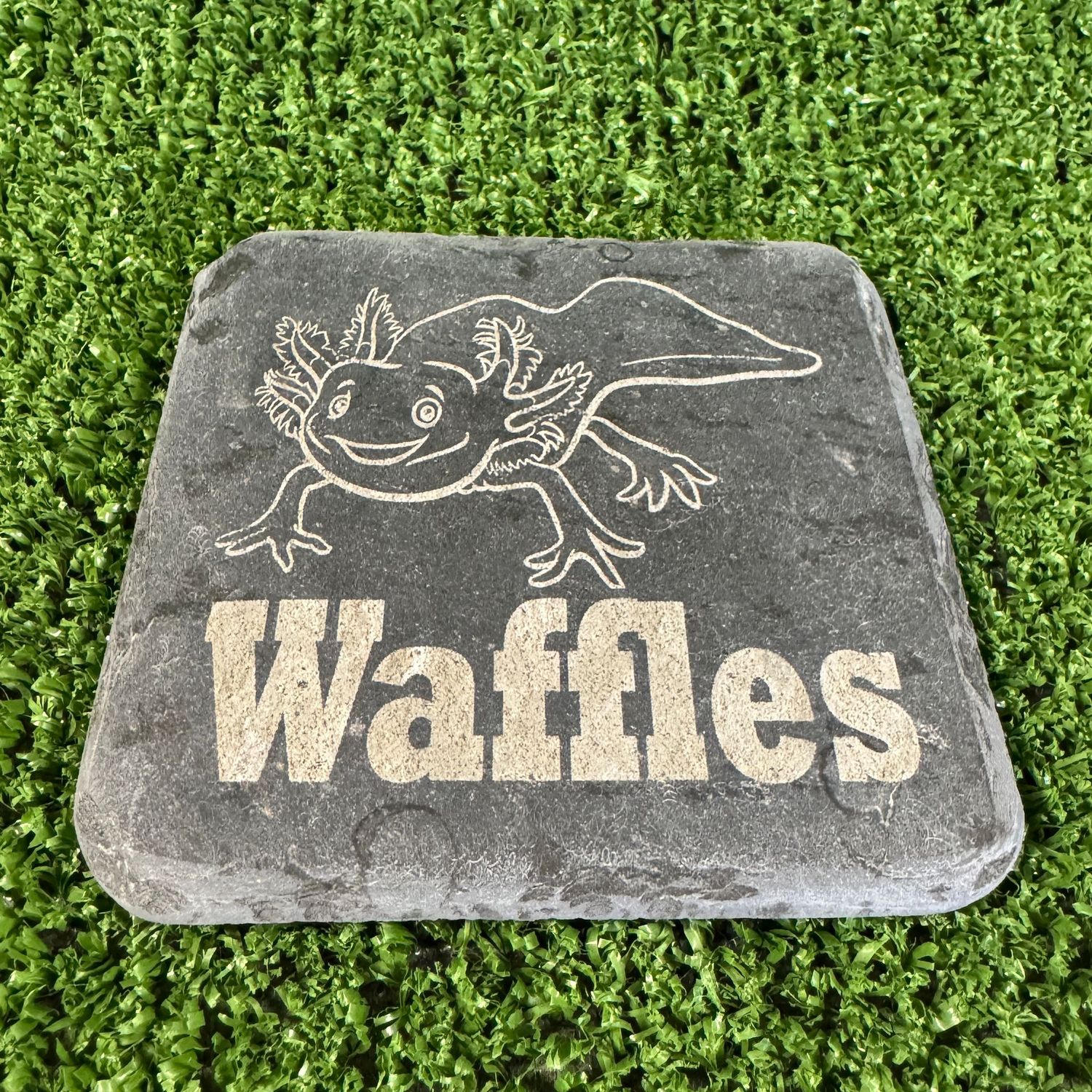 Style 2 Axolotl Laser engraved with Name