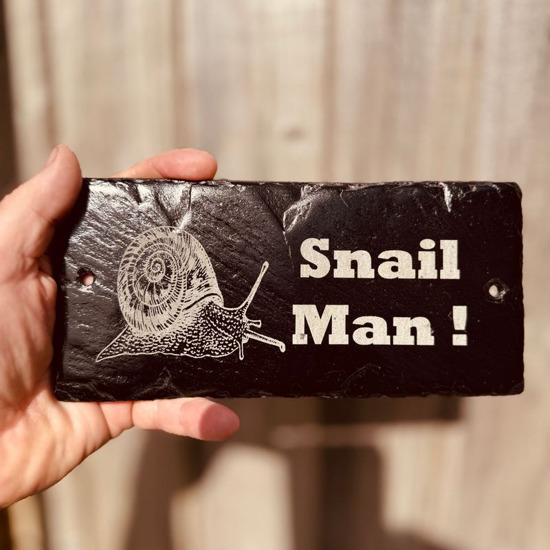 SNAIL Gloss Laser Engraved Vivarium Sign