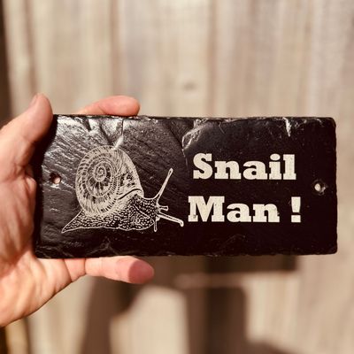 SNAIL Gloss Laser Engraved Vivarium Sign SNAIL Gloss Laser Engraved Vivarium Sign