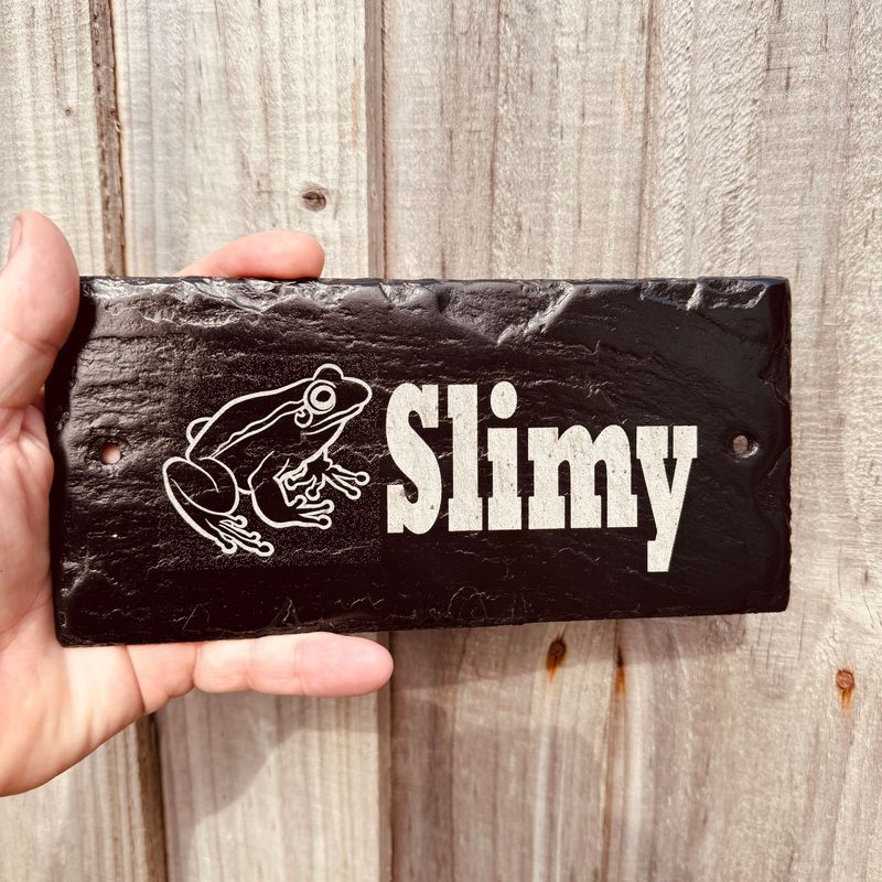 FROG Gloss Laser Engraved Vivarium Sign