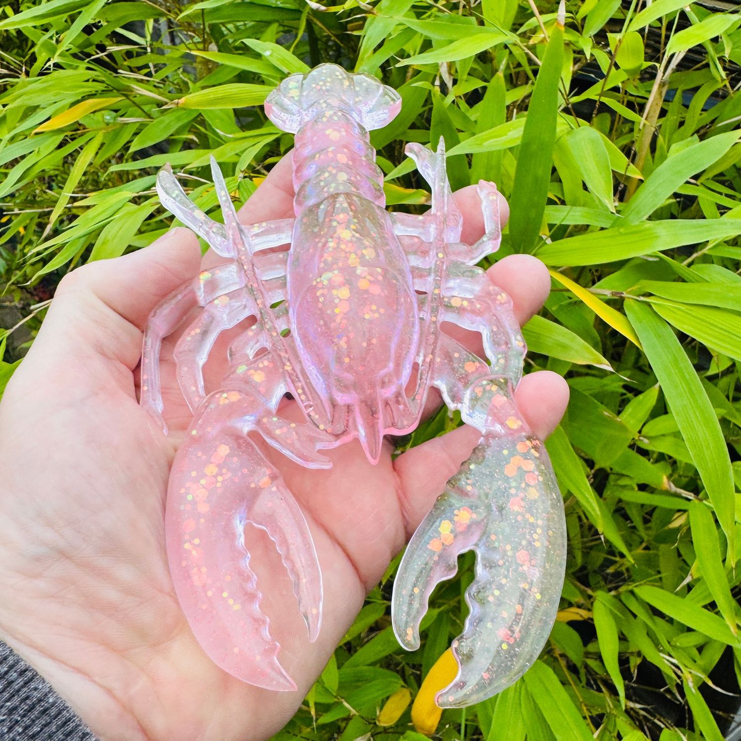 Lobster Pink Sparkling Decorative Model Lobster Pink Sparkling Decorative Model