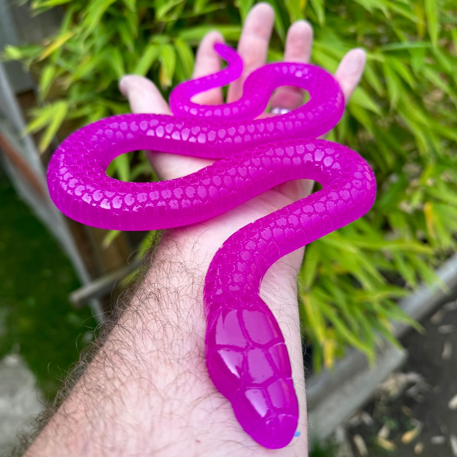 Snake Purple Epoxy Resin Reptile Model Snake Purple Epoxy Resin Reptile Model