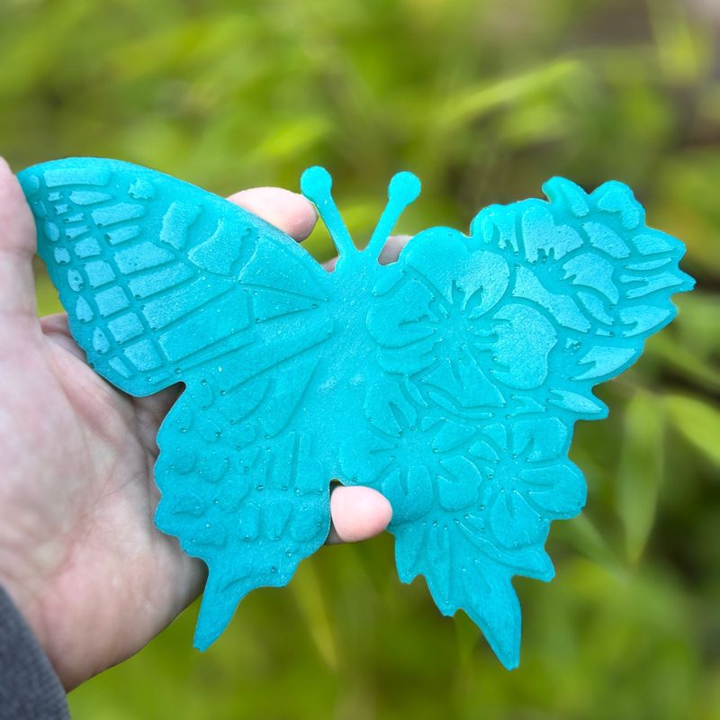 Butterfly Teal Large Wall Art.