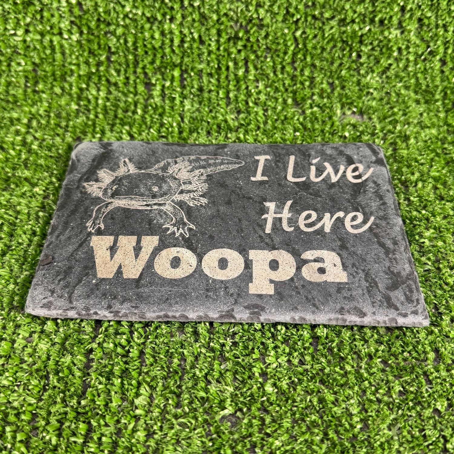 Axolotl Style Style 3 Custom Name slate 14x9cm