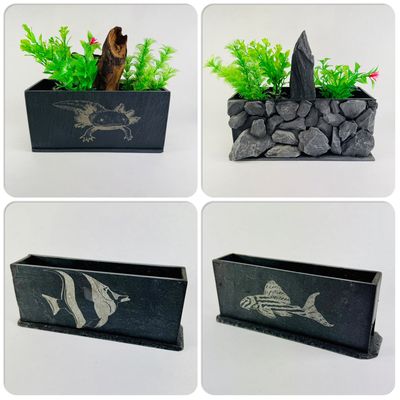 Aquarium Slate Planters And Bubble Walls