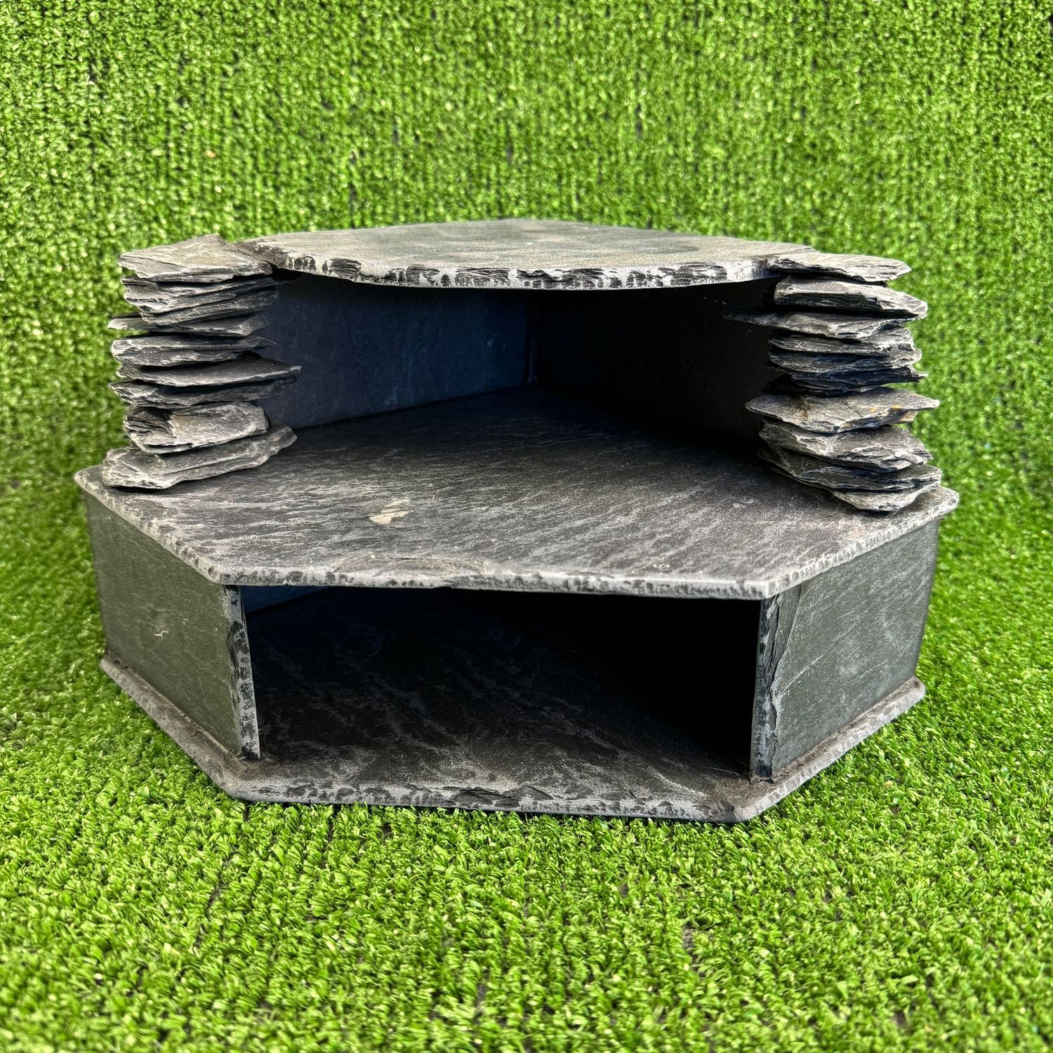 Aquarium and Reptile Slate Axolotl Cave 2 tier