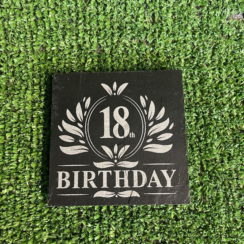 18th Birthday Coaster