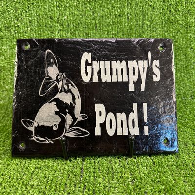 Grumpy's Slate Pond Sign Grumpy's Slate Pond Sign