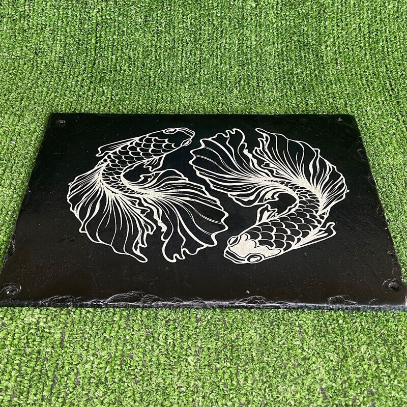 Pond Koi Slate Sign