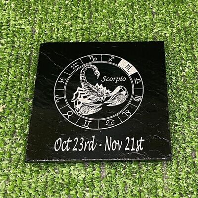 Scorpio Horoscope Slate Coaster