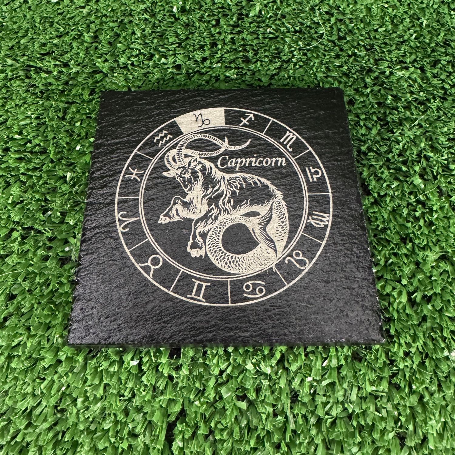 Capricorn Horoscope Slate Coaster