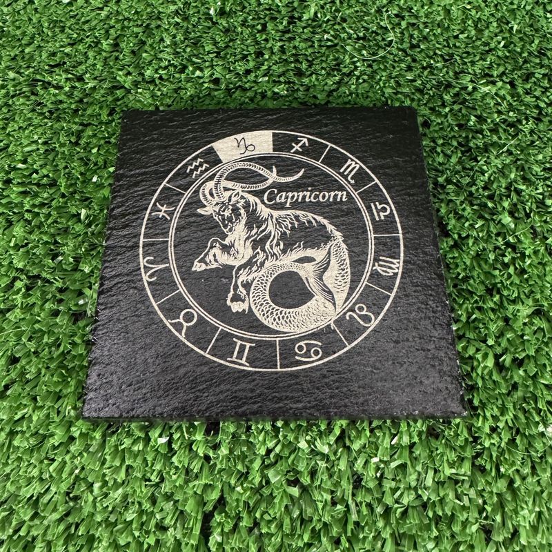 Capricorn Horoscope Slate Coaster