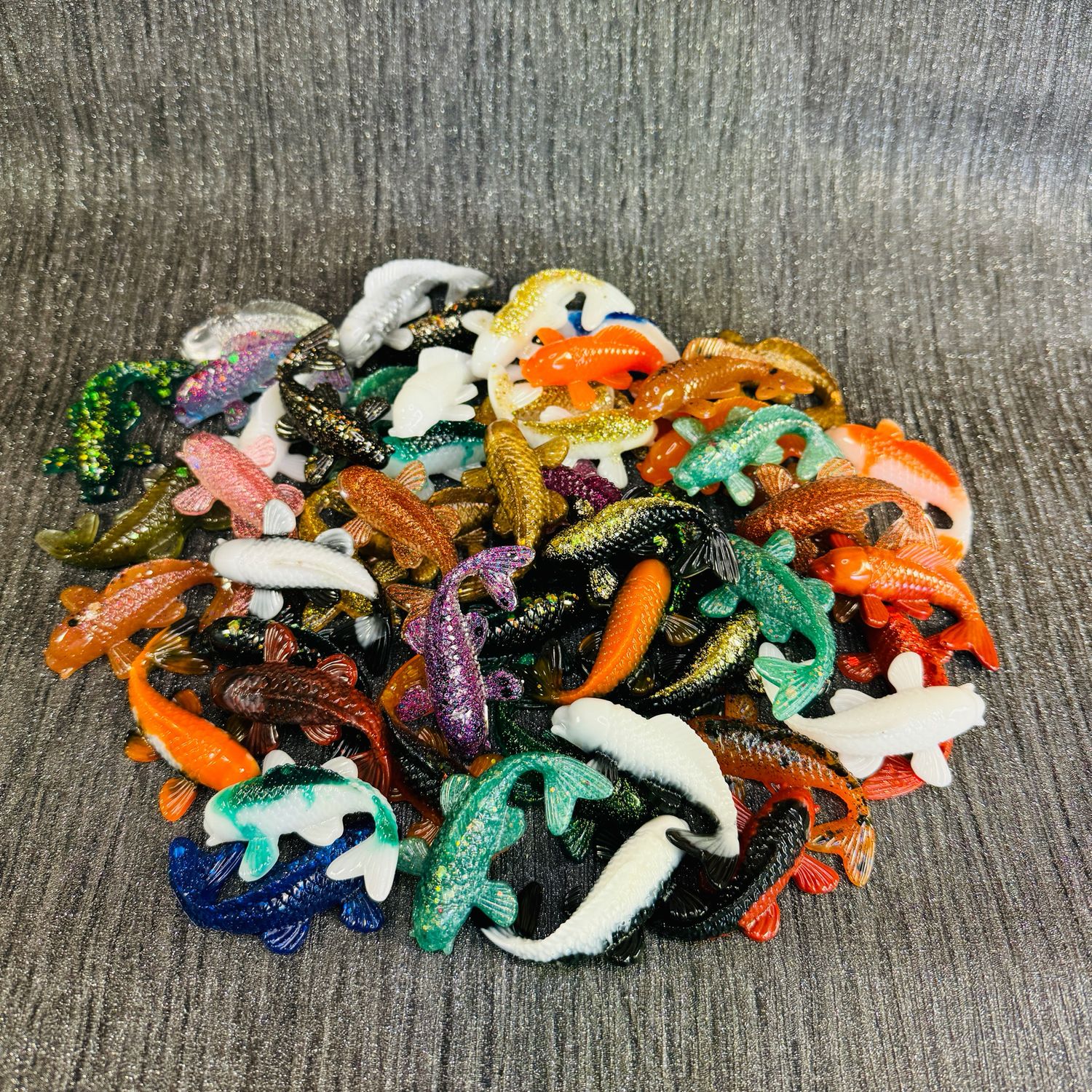 50 Mini Models 3D Fish Random Selection