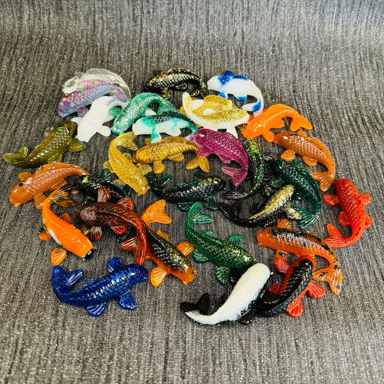 20 Mini Models 3D Fish Random Selection