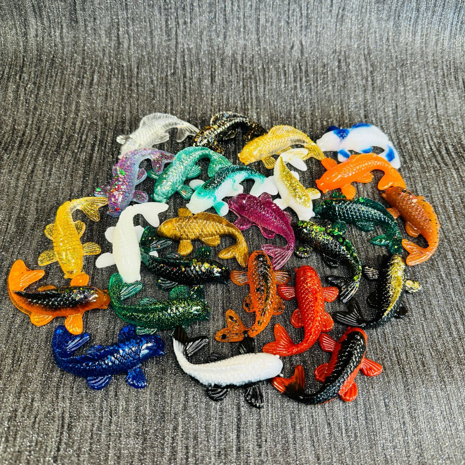 10 Mini Models 3D Fish Random Selection