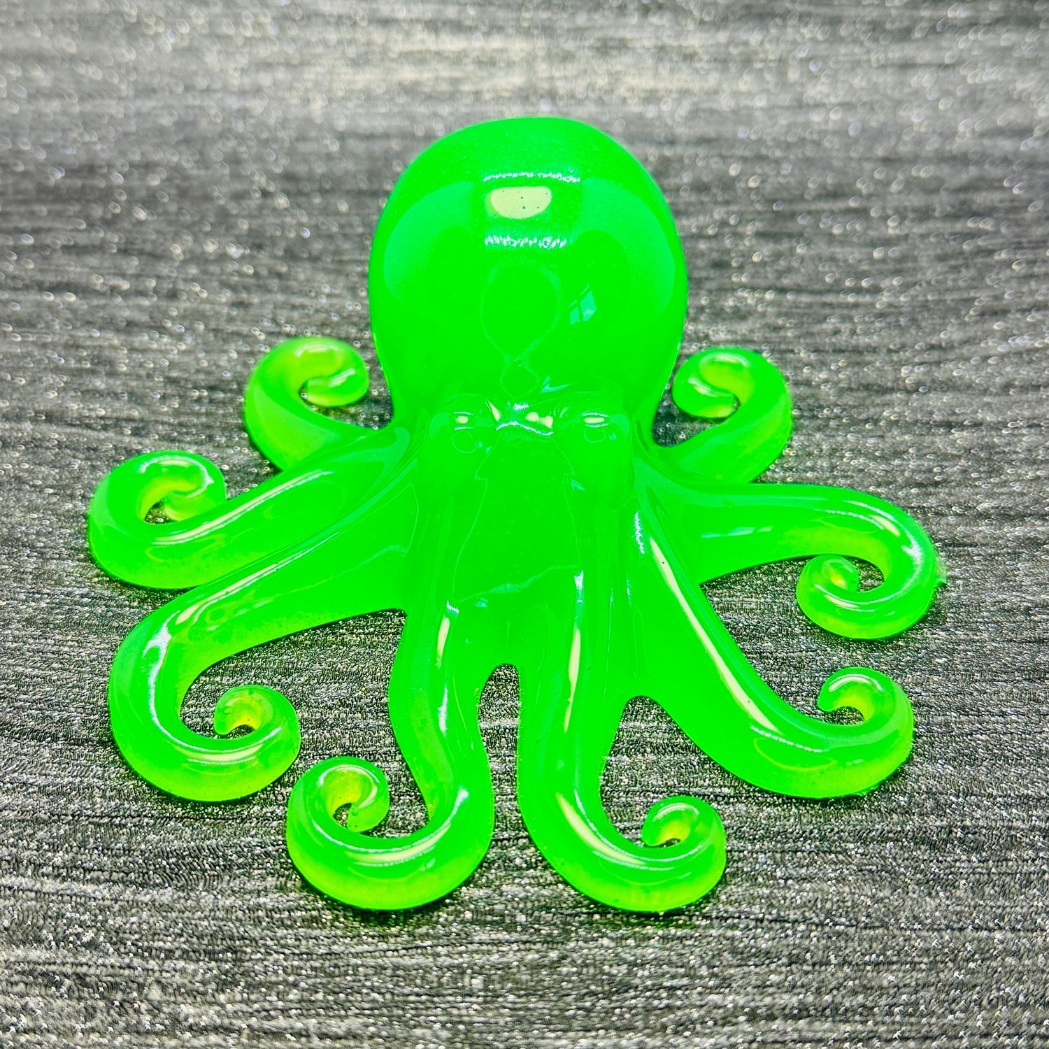 Octopus Resin Model Bright Green Octopus Resin Model Bright Green