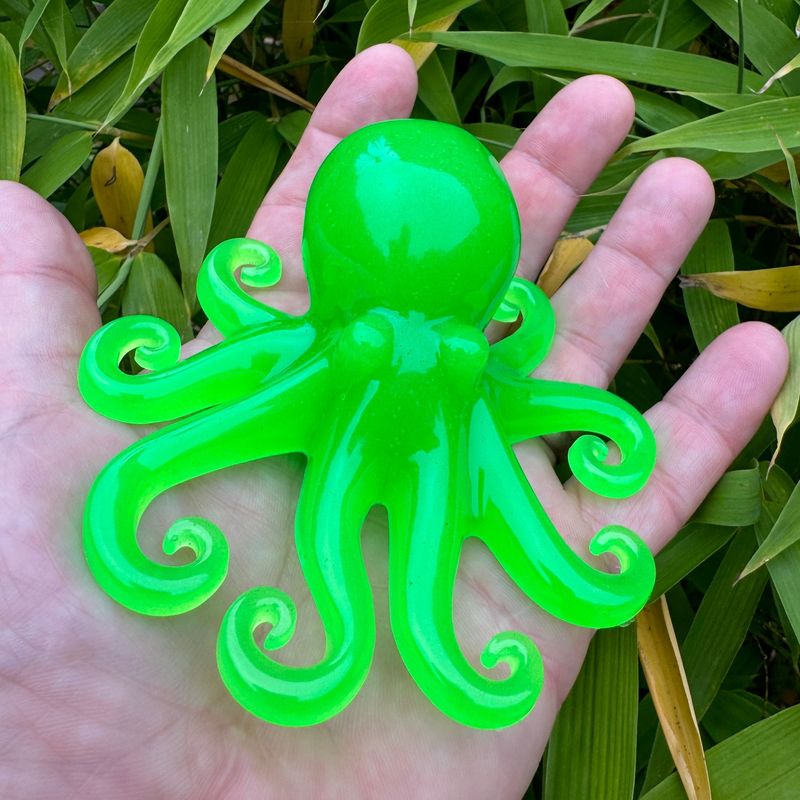 Octopus Resin Model Bright Green